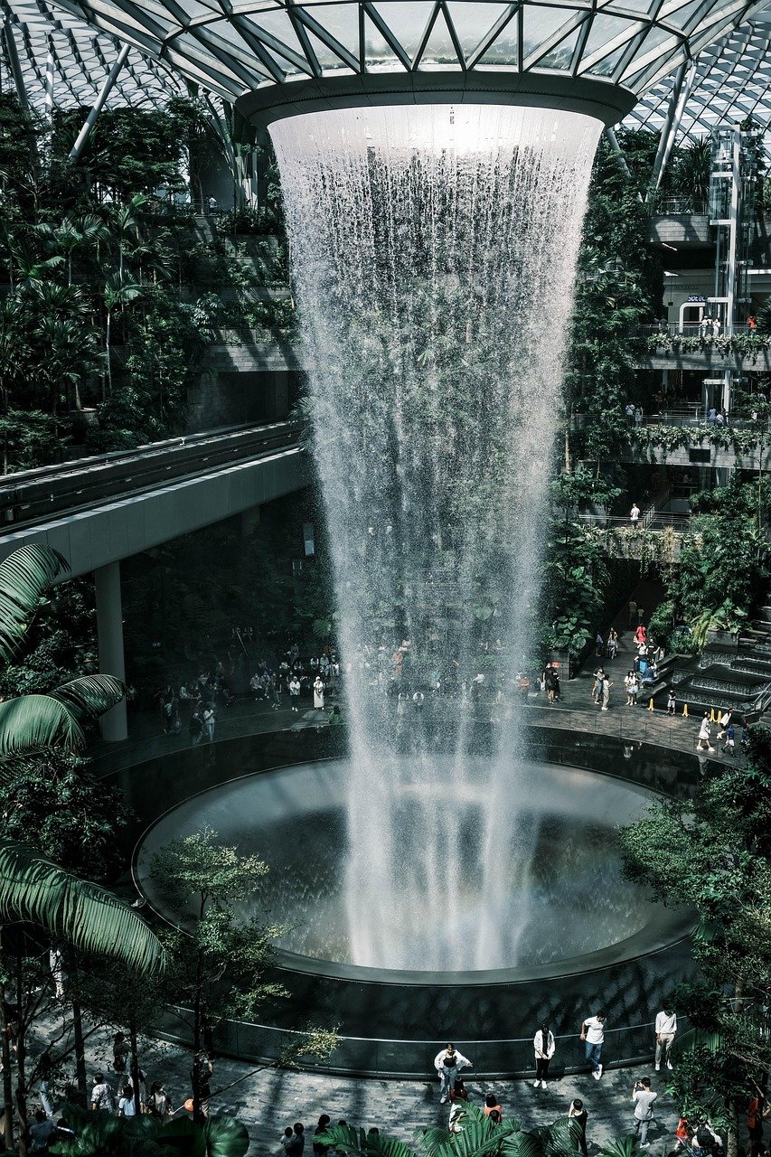 jewel changi airport, attraction, singapore, forest, nature, architecture, singapore, singapore, singapore, singapore, singapore